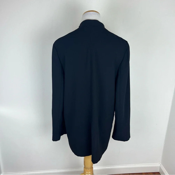 Aritzia Wilfred Solaina Blazer Black Open Pockets Long Sleeve Jacket Coat Size M - Picture 6 of 8